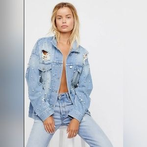 Sunday Funday Oversized Denim Jacket